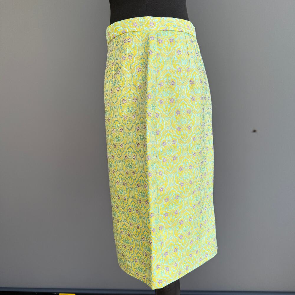Vtg 90s Y2K Rickie Freeman for Teri Jon brocade pencil skirt - Size M Easter - Picture 5 of 10